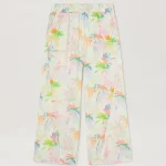 AOP Palms Butter Rose Pink Split Pant