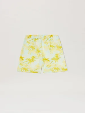 AOP Palms Travel Sky Blue Short-1