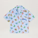 Aop Bananas Bowling Sky Blue Shirt