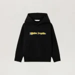 Blurred Logo Black Hoodie