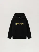 Blurred Logo Black Hoodie