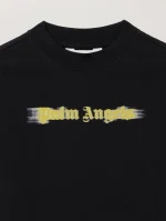 Blurred Logo Black T-Shirt-2