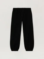Blurred Logo Regular Black Sweatpant-1