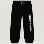 Blurred Logo Regular Black Sweatpant