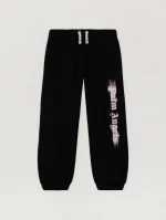 Blurred Logo Regular Black Sweatpant