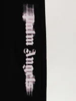 Blurred Logo Regular Black Sweatpant-2