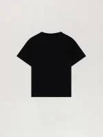 Blurred Pink Logo Black T-Shirt-1
