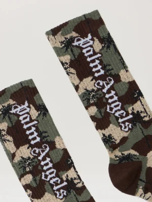 Camo Palms High Socks-1