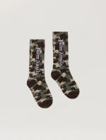 Camo Palms High Socks