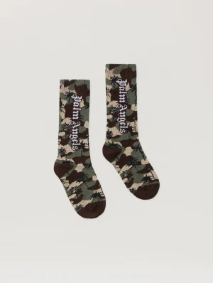 Camo Palms High Socks