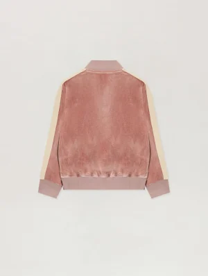 Chenille Antique Rose Track Jacket-1