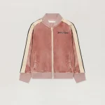Chenille Antique Rose Track Jacket