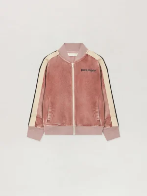 Chenille Antique Rose Track Jacket
