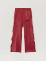 Coated Flare Brick Red Track Pant