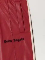 Coated Flare Brick Red Track Pant-2