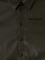 Coated Military Green Track Shirt-2