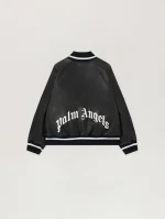 Coated Varsity Black Jacket-1