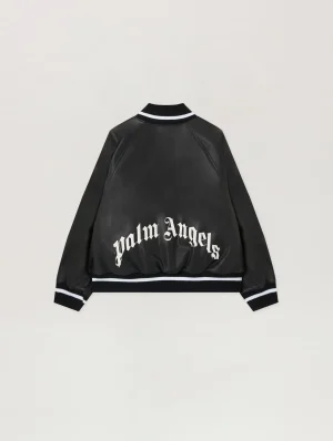 Coated Varsity Black Jacket-1