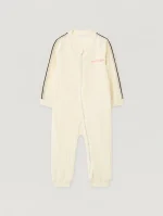 Corduroy Off White Track Jumpsuit