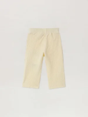 Corduroy Off White Track Pant-1