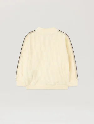 Corduroy Soft Pink Logo Track Jacket-1