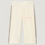 Corduroy Stripe Off White Track Pant