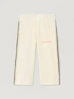 Corduroy Stripe Off White Track Pant