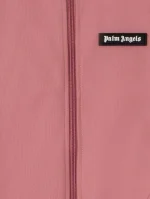 Curved Logo Antique Rose Crop Track Jacket-2