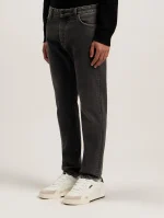 Curved Logo Denim Jeans-3