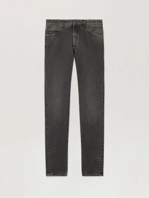 Curved Logo Denim Jeans