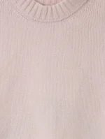 Curved Logo Rose Pink Sweater-2