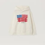 Flag Graphic Off White Hoodie