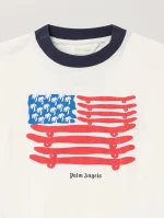 Flag Graphic Over Off-White T-Shirt-2
