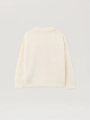Flag Motif Off White Sweater-1