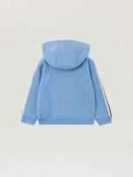 Full Zip Track Dusty Blue Hoodie-1