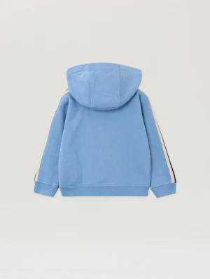 Full Zip Track Dusty Blue Hoodie-1