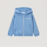 Full Zip Track Dusty Blue Hoodie