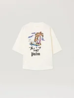 Happy Palms Graphic Off White T-Shirt