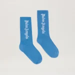 High Dusty Blue Socks