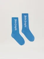 High Dusty Blue Socks