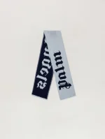 Jacquard Logo Knit Scarf-1