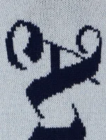 Jacquard Logo Knit Scarf-2