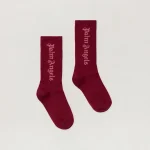Logo Embroidered Brick High Socks