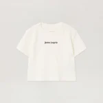 Logo Ribbed Baby Off White T-Shirt