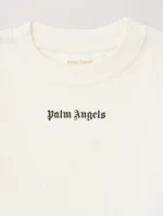Logo Ribbed Baby Off White T-Shirt-2