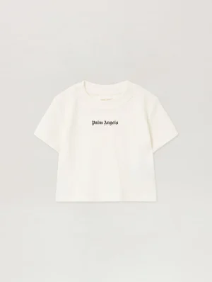 Logo Ribbed Baby Off White T-Shirt