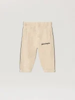 Logo Teddy Ecru Track Pant