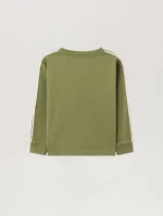 Minitrack Military Green Long Sleeve Shirt-1
