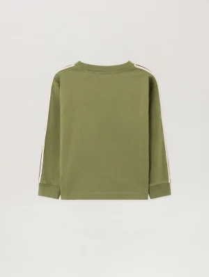 Minitrack Military Green Long Sleeve Shirt-1