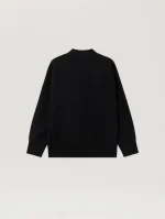 Neck Logo Black Sweatshirt-1